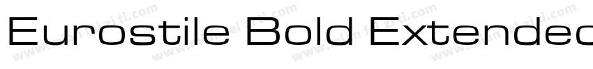 Eurostile Bold Extended字体转换